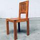 Postmodern Teak Side Chair, France, 1990s