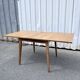 Extendable Scandinavian table from the 1950s – light wood