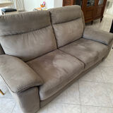 Two-seater grey sofa