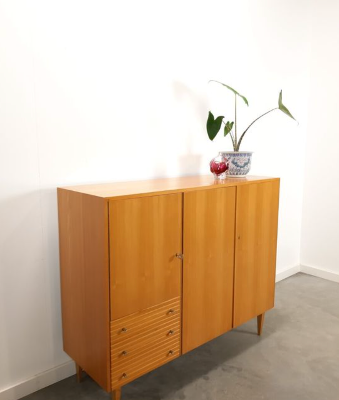 Vintage wooden wardrobe