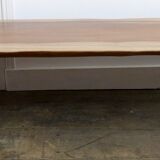 Live edge solid mahogany coffee table