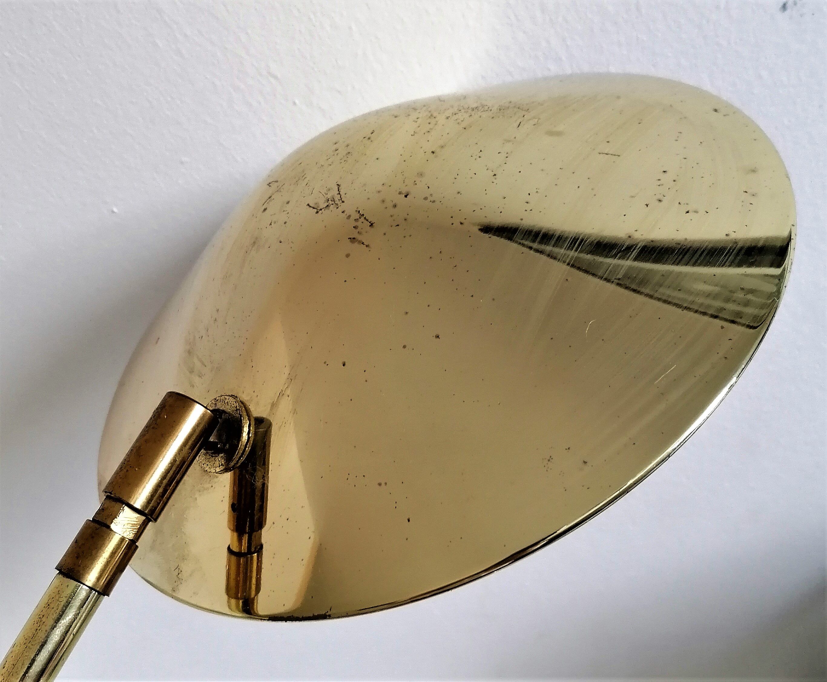 Lampe de bureau articulée à rotule style UFO space age vintage