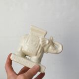 Serre-livres éléphants en céramique