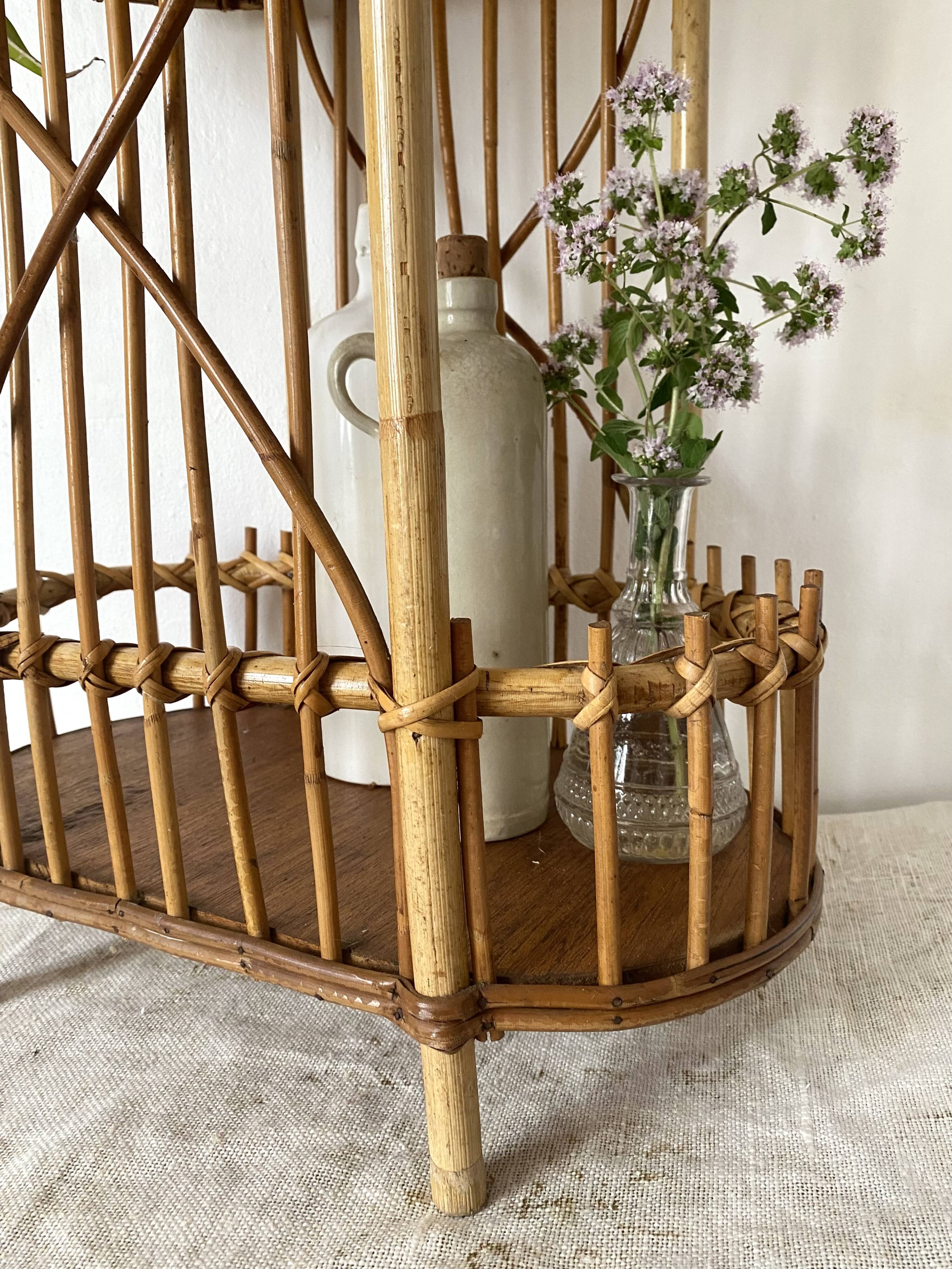 Rattan mini bar from the 60s-70s.