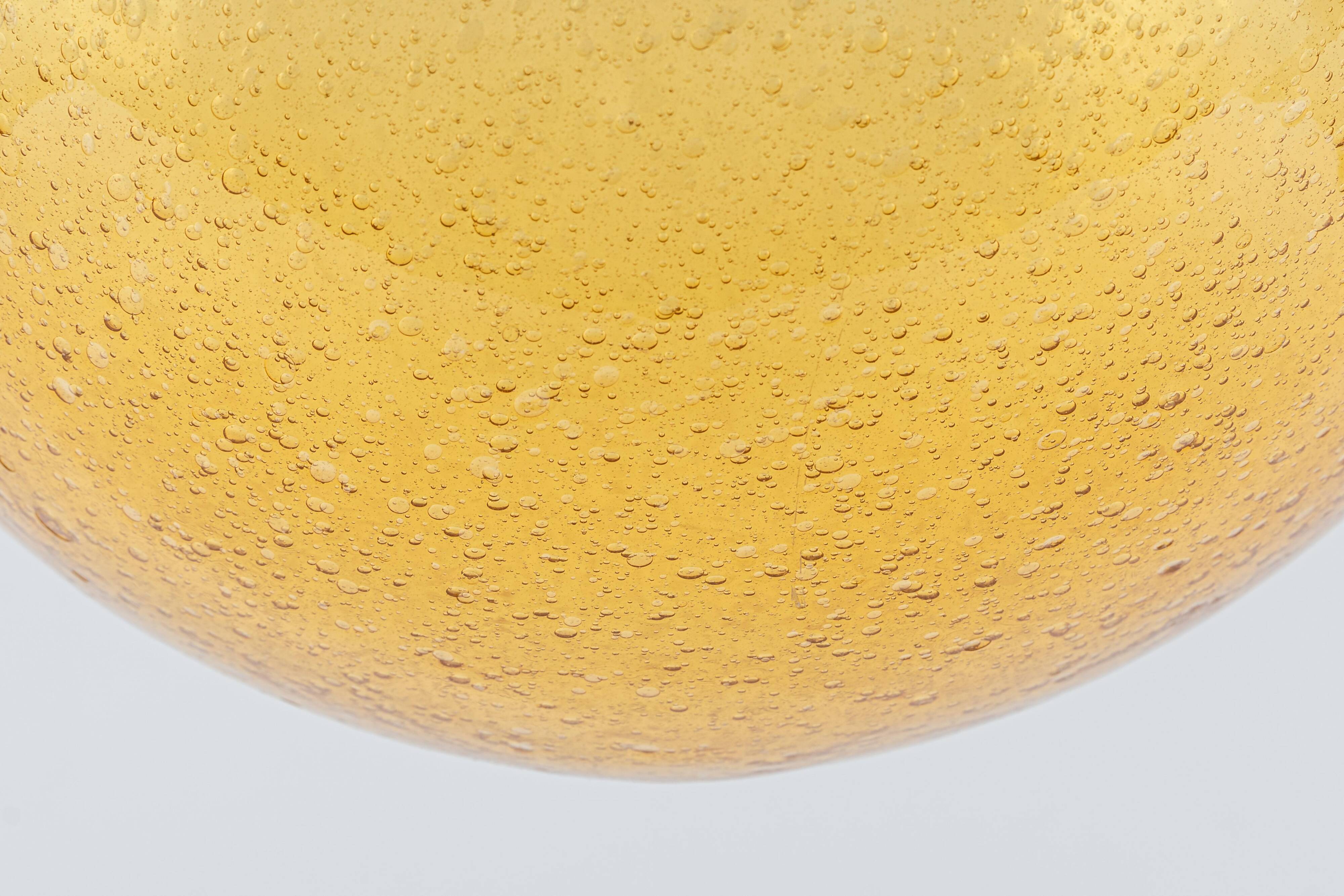 Murano ball pendant light by Doria, Germany, 1970s