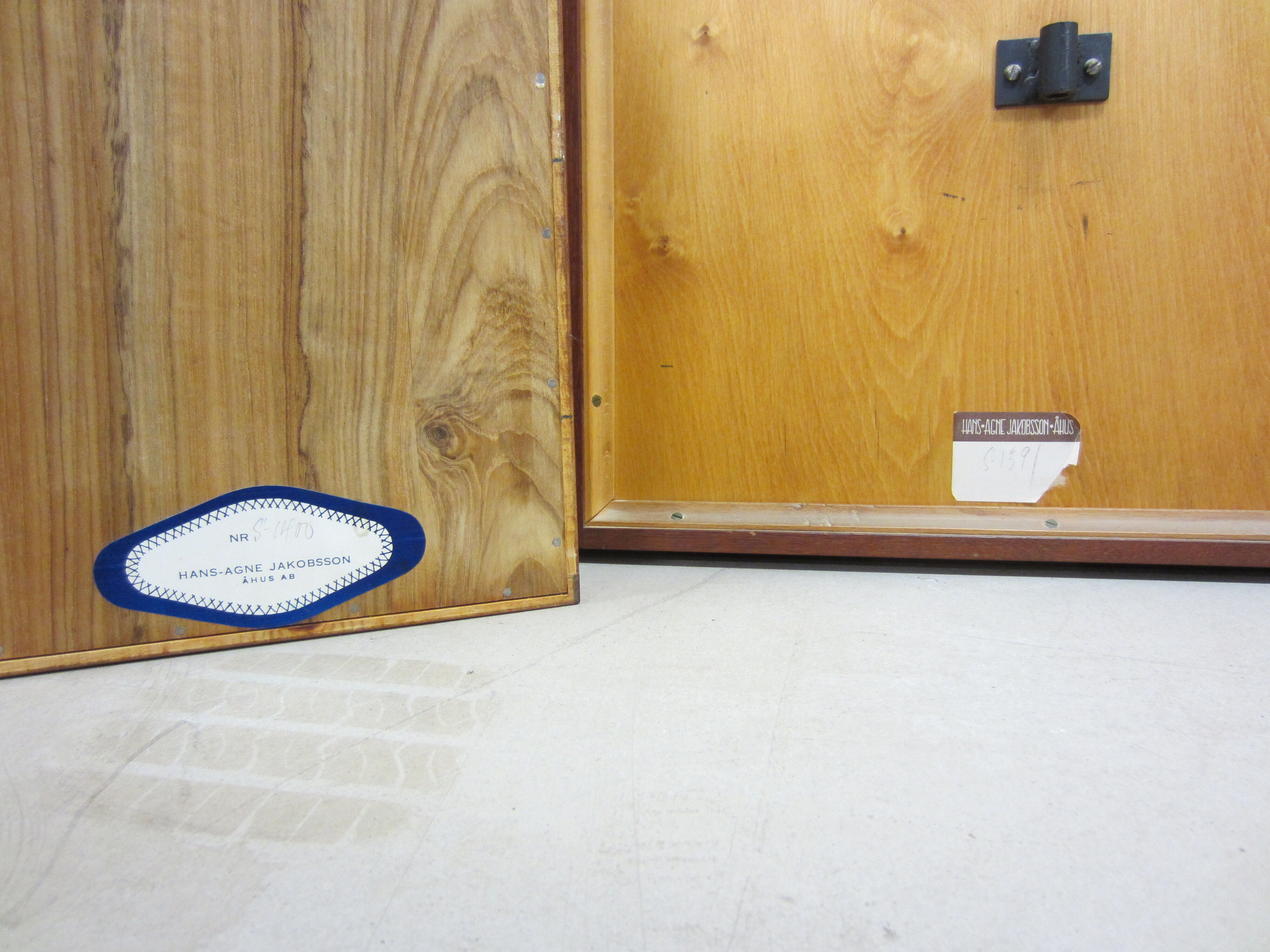 Scandinavian entrance mirror and shelf by Hans-Agne Jakobsson Åhus