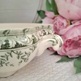 Antique earthenware vegetable or soup tureen in iron earthenware