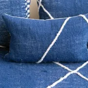 Tapis kilim marocain bleu