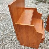 2 vintage teak bedside tables