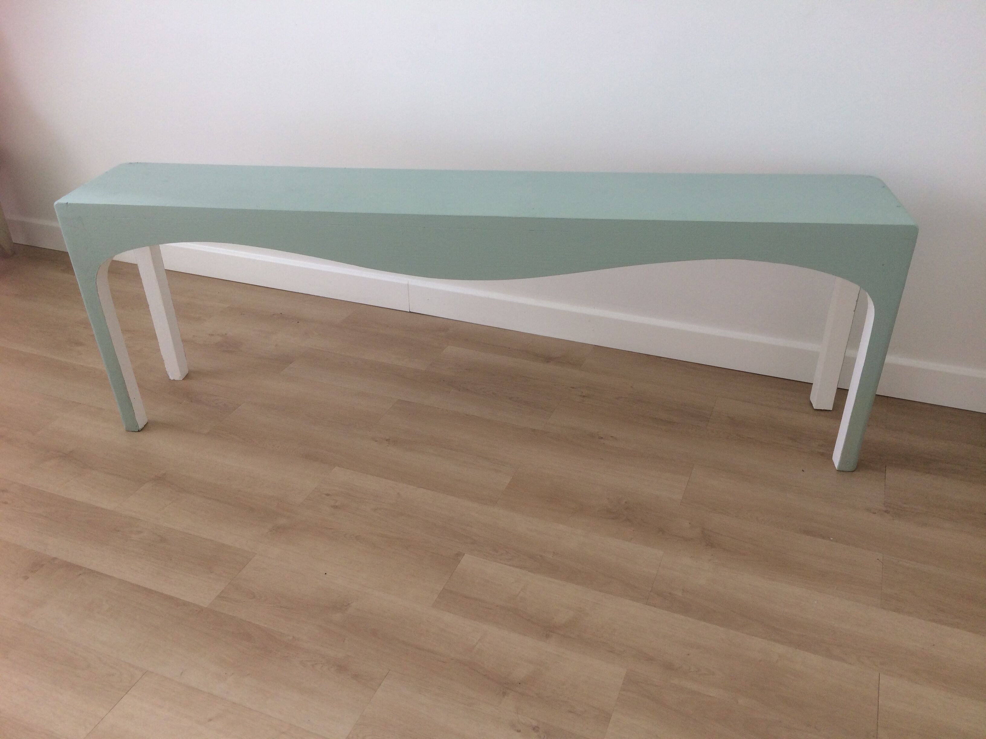 Vintage 60s wooden cobbler bench