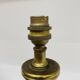 Pied de lampe de table vintage en laiton en faux bambou , 1970's
