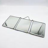 Beveled triptych mirror