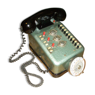 Téléphone à cadran de standard télic Strasbourg  années 1950-60