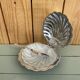 Beurrier vintage coquillage en métal argenté – élégant et original