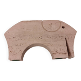 Large travertine elephant model, Fratelli Mannelli, Italy, 1970s