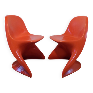 Pair of Casalino chairs by Alexander Begge for Casala