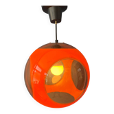 Suspension vintage orange « Bug Eye » Massive style Space Age