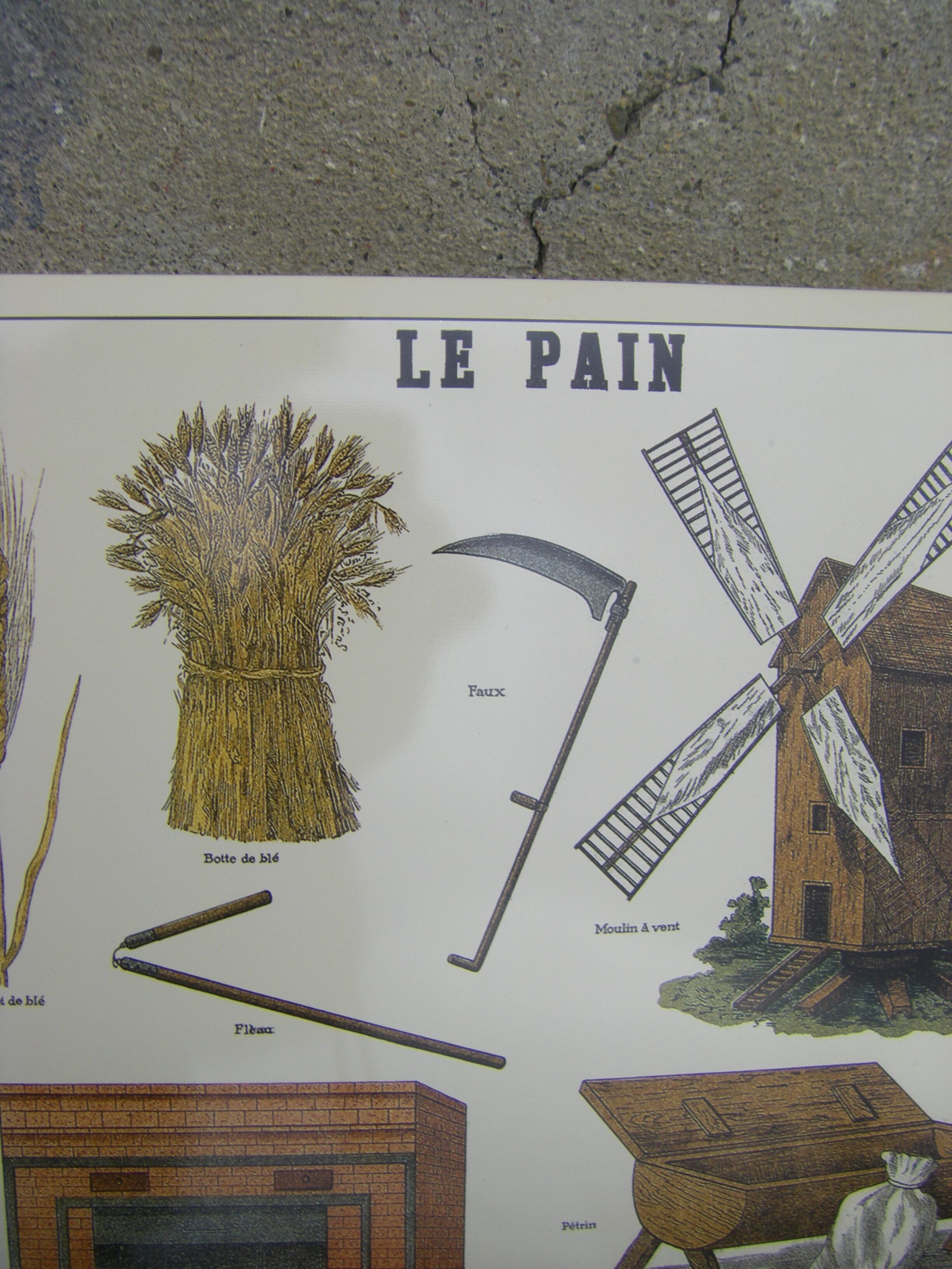 Metal advertising plate "Bread"