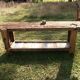 Oak workbench in raw wood