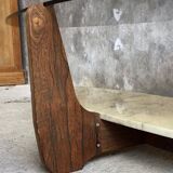 Large oval coffee table by Hugues Poignant - 1960