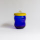 Glass jar and glass paste lid, 90s/2000s