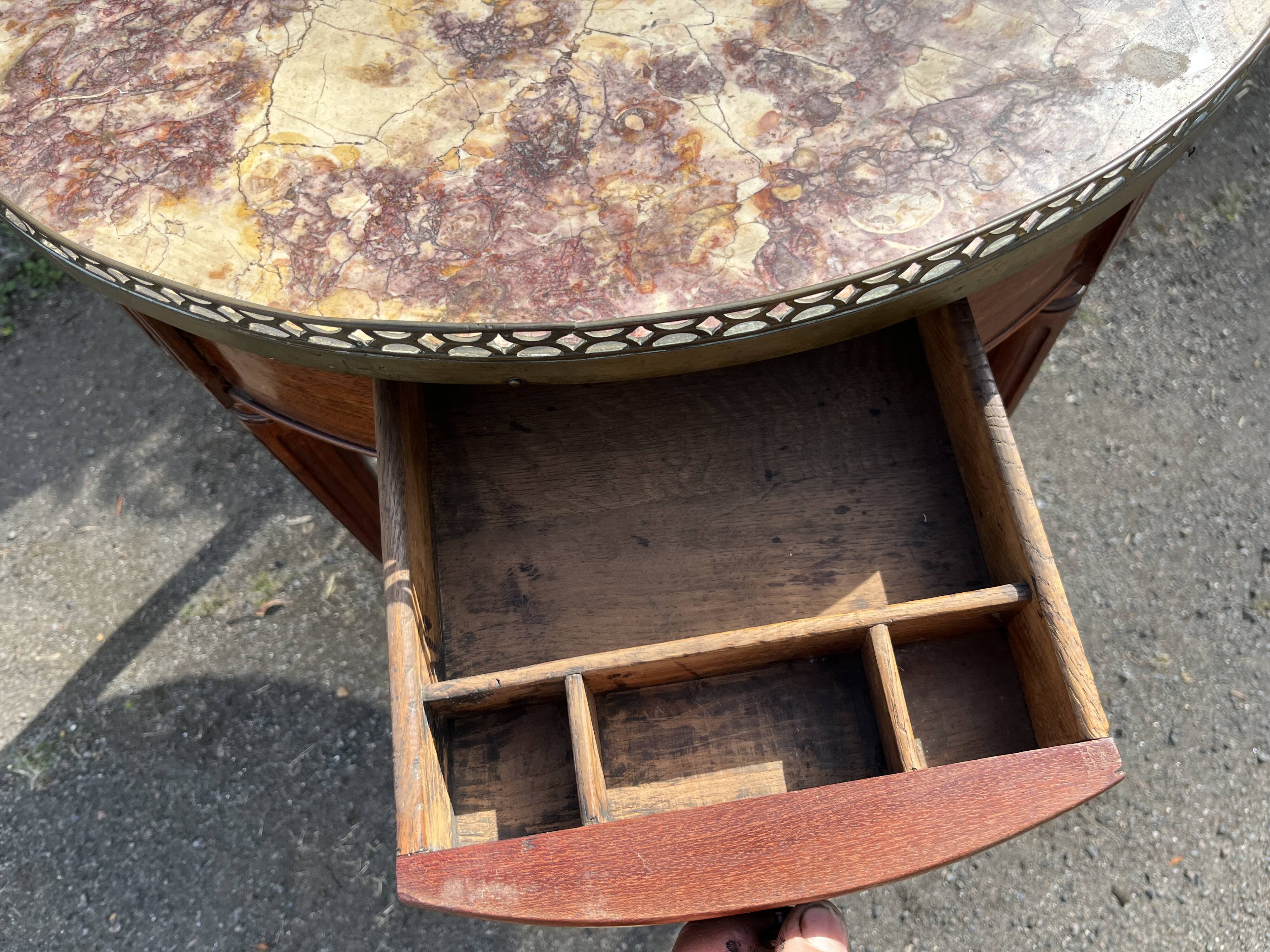 Table Bouillotte de style Louis XVI