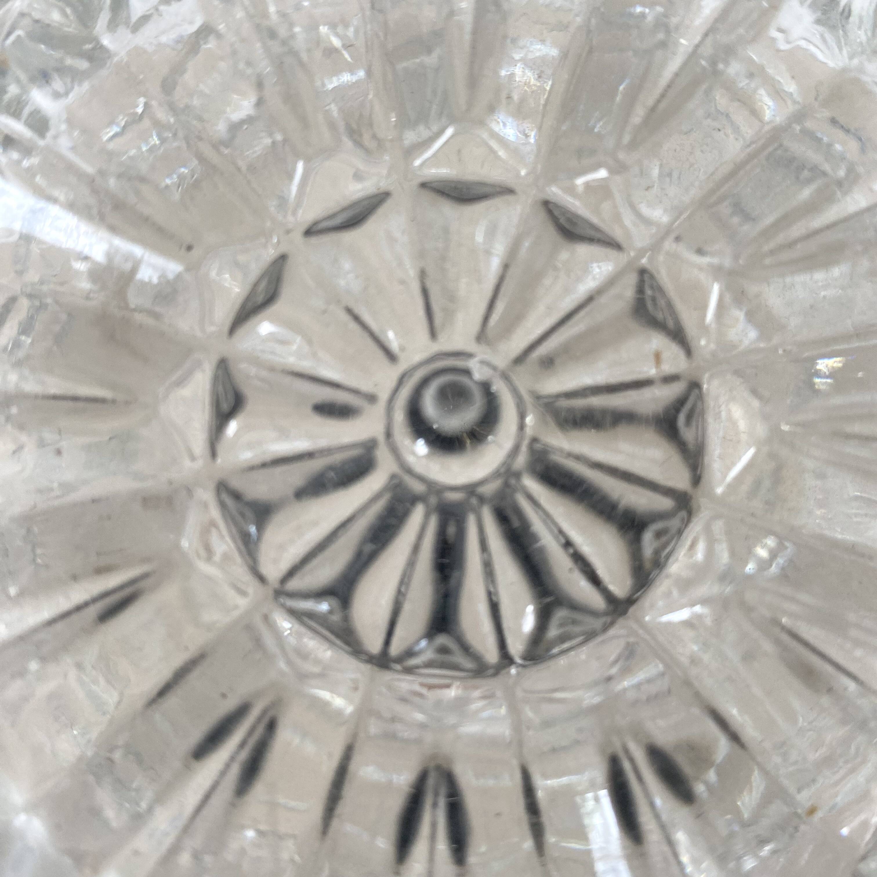 Vintage molded glass ceiling light