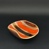 Vintage glazed ceramic catchall from the 70s.