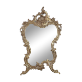 Old beveled mirror and bronze Louis XV style 52x32 cm SB