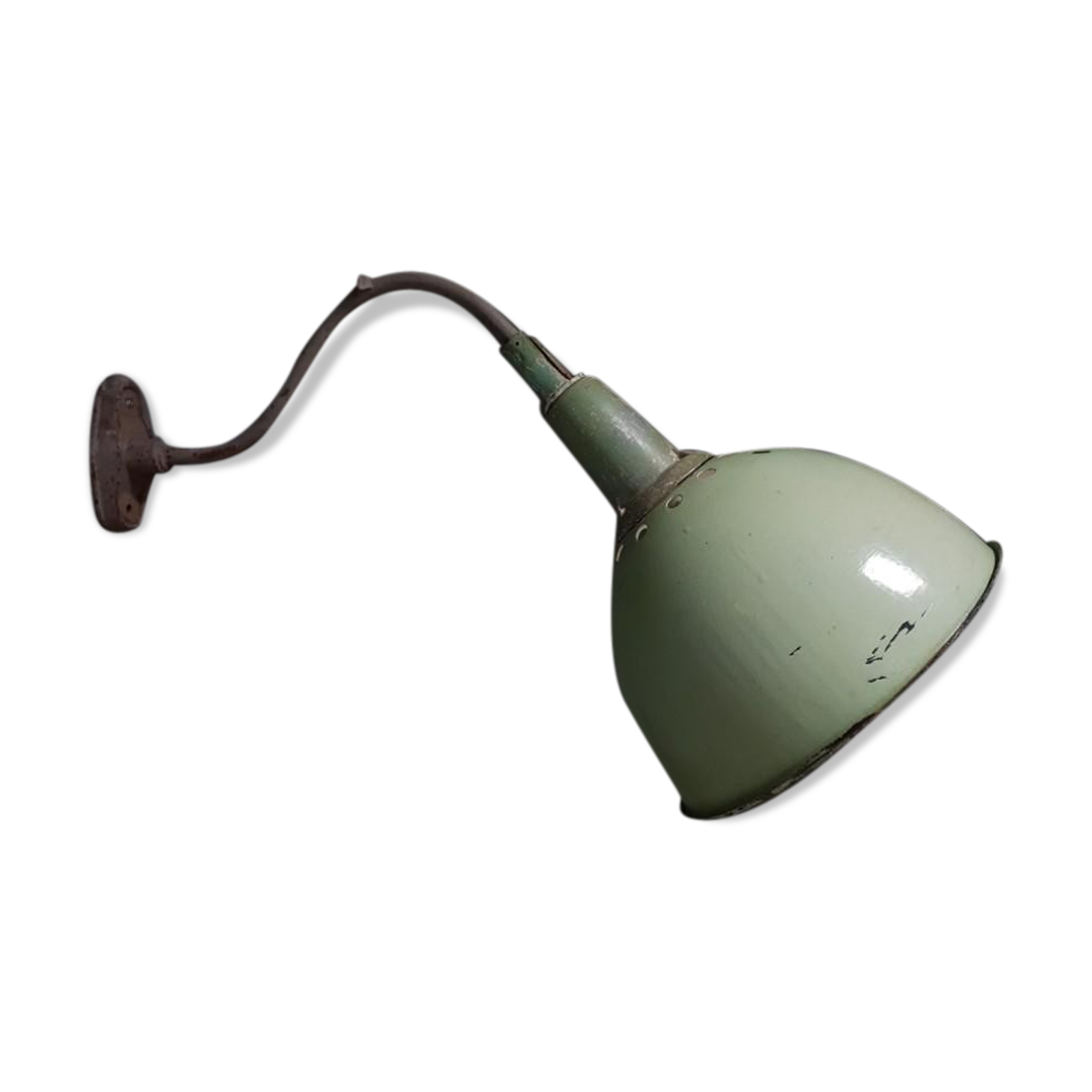 Old enamel wall lamp outdoor lamp XXL