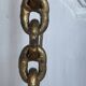 Brutalist floor lamp with chain links