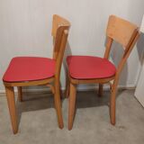 5 vintage bistro chairs