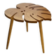 Table basse moderne en forme de feuille, table de salon minimaliste, meubles de cuisine et de salon