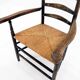 Chaise d'appoint antique « Ladder Back », Pays-Bas vers 1900
