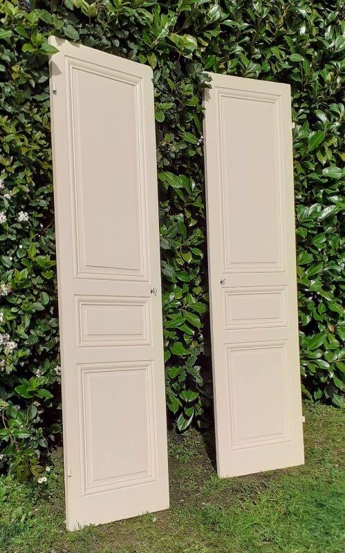 Pair of old cupboard doors h200x60cm each
