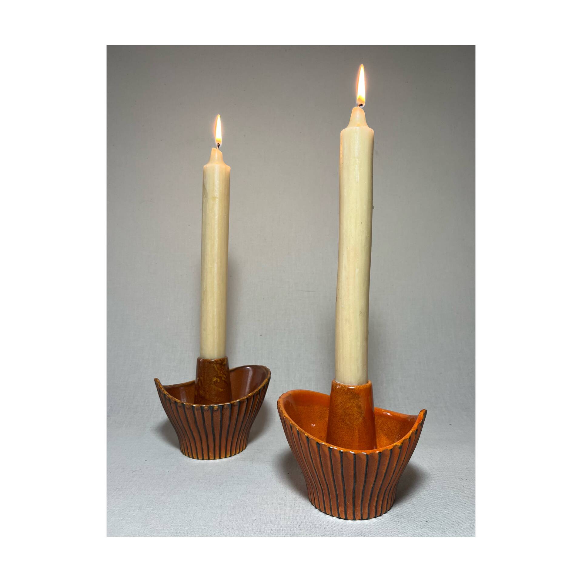 Bougeoirs en céramique