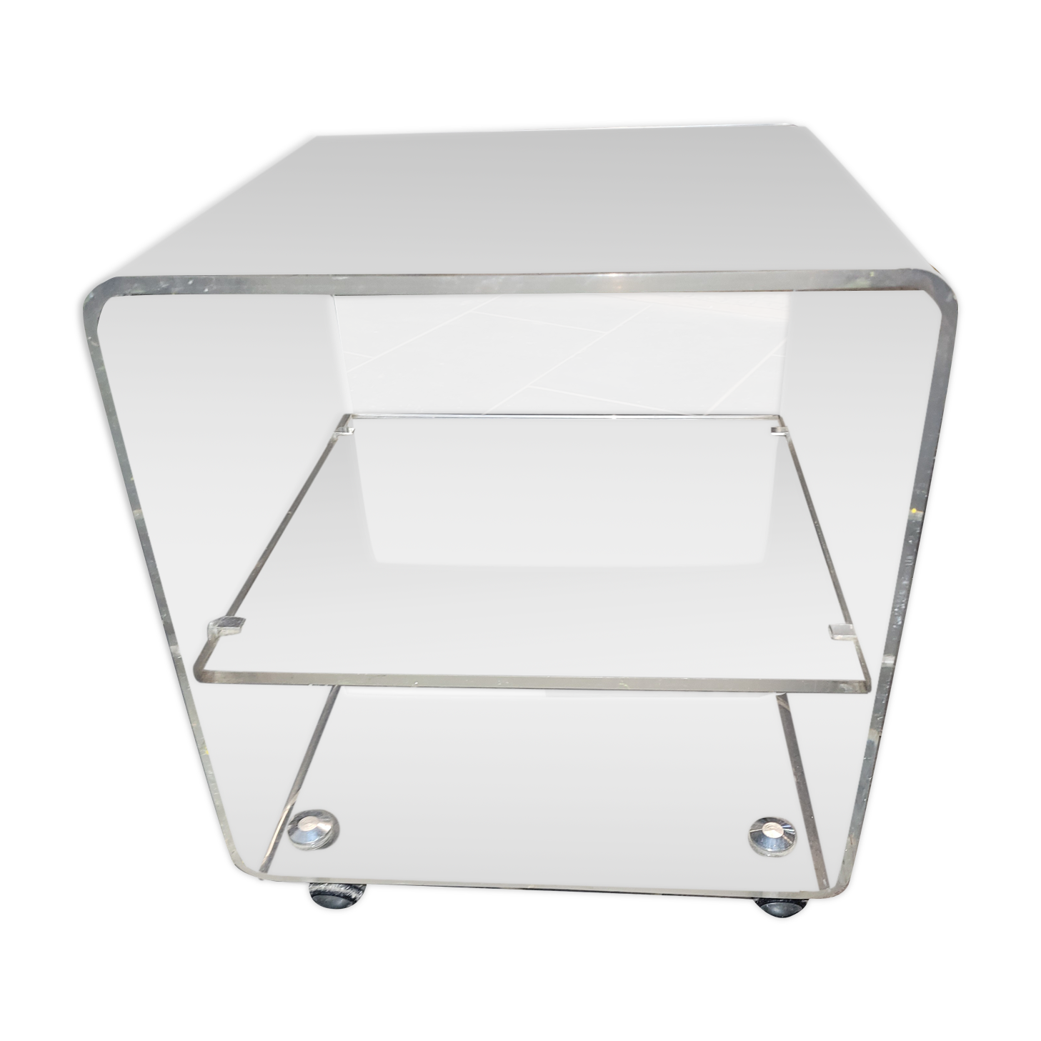Table d'appoint en plexiglas