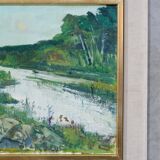 Oil on canvas by Gunnar Herman Berglund 1970
