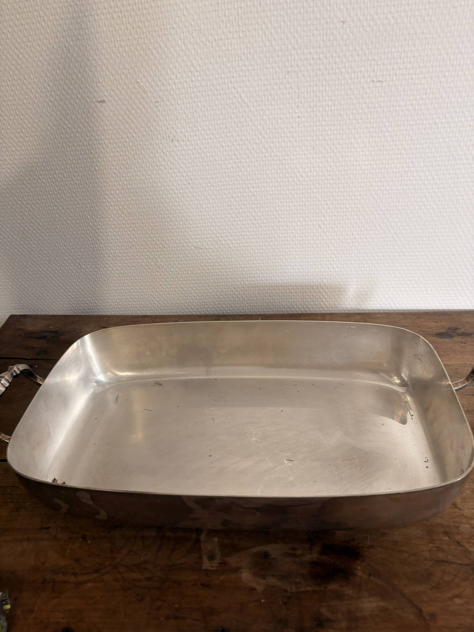 Plat couvert, légumier en métal argenté Fleuron Christofle