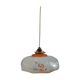 Hanging blown glass opaline glass of 1920s orange milk