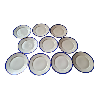 Ensemble de 10 assiette en porcelaine