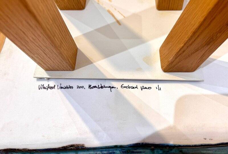 Stool in porcelain & oak by Judith van den Boom, Netherlands, 2012