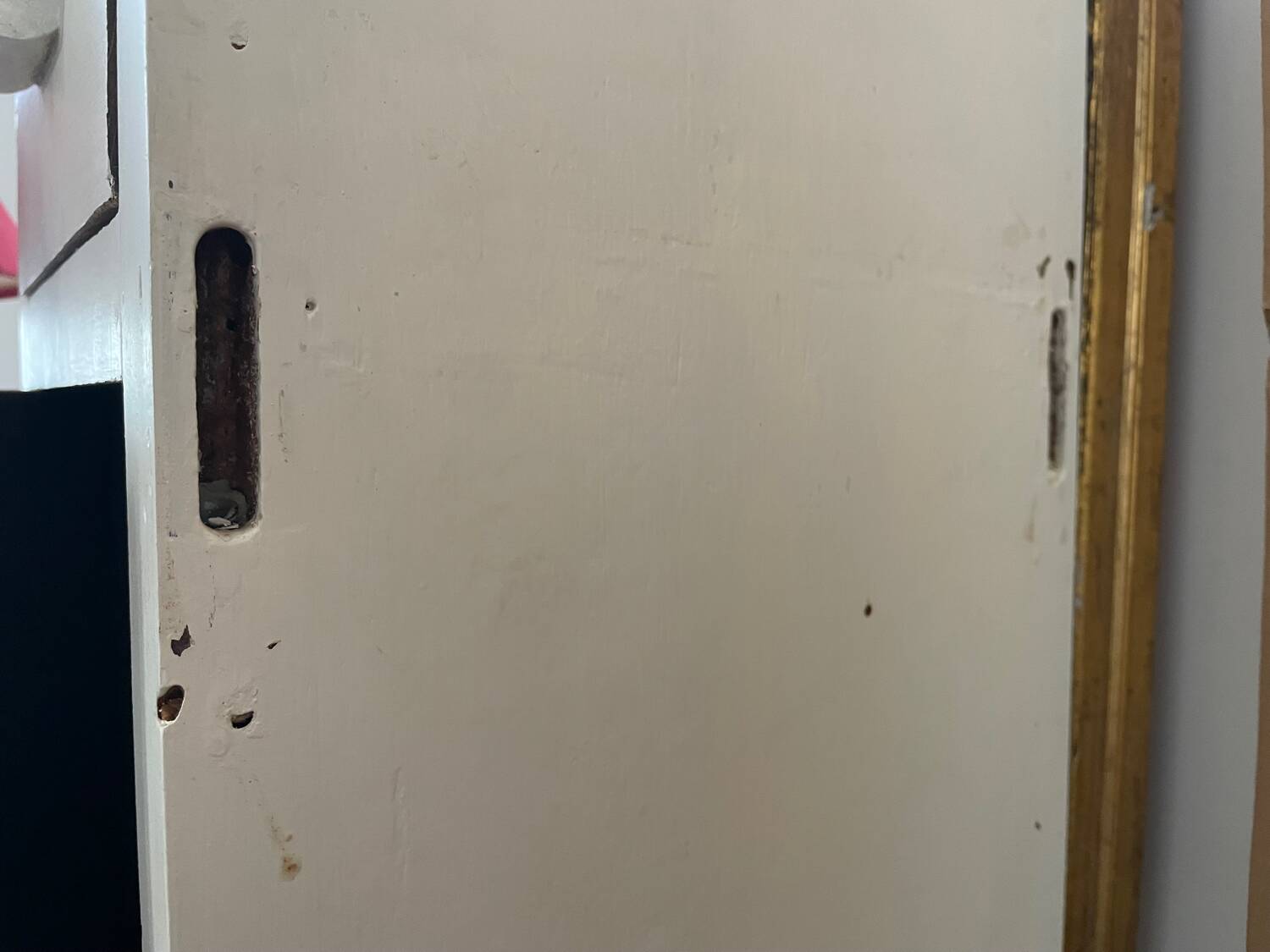 Set of 2 small 50s bedside tables