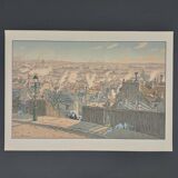 Lithograph by Henri Rivière, Parisian Landscapes, Paris seen from Montmartre