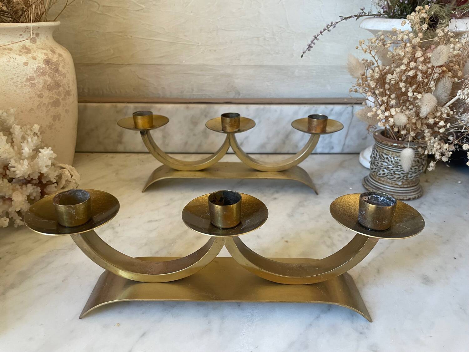 Pair of Art Deco candlesticks