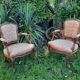 Paire de fauteuils style Louis XV