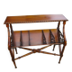 Vintage mahogany magazine/hotel book rack