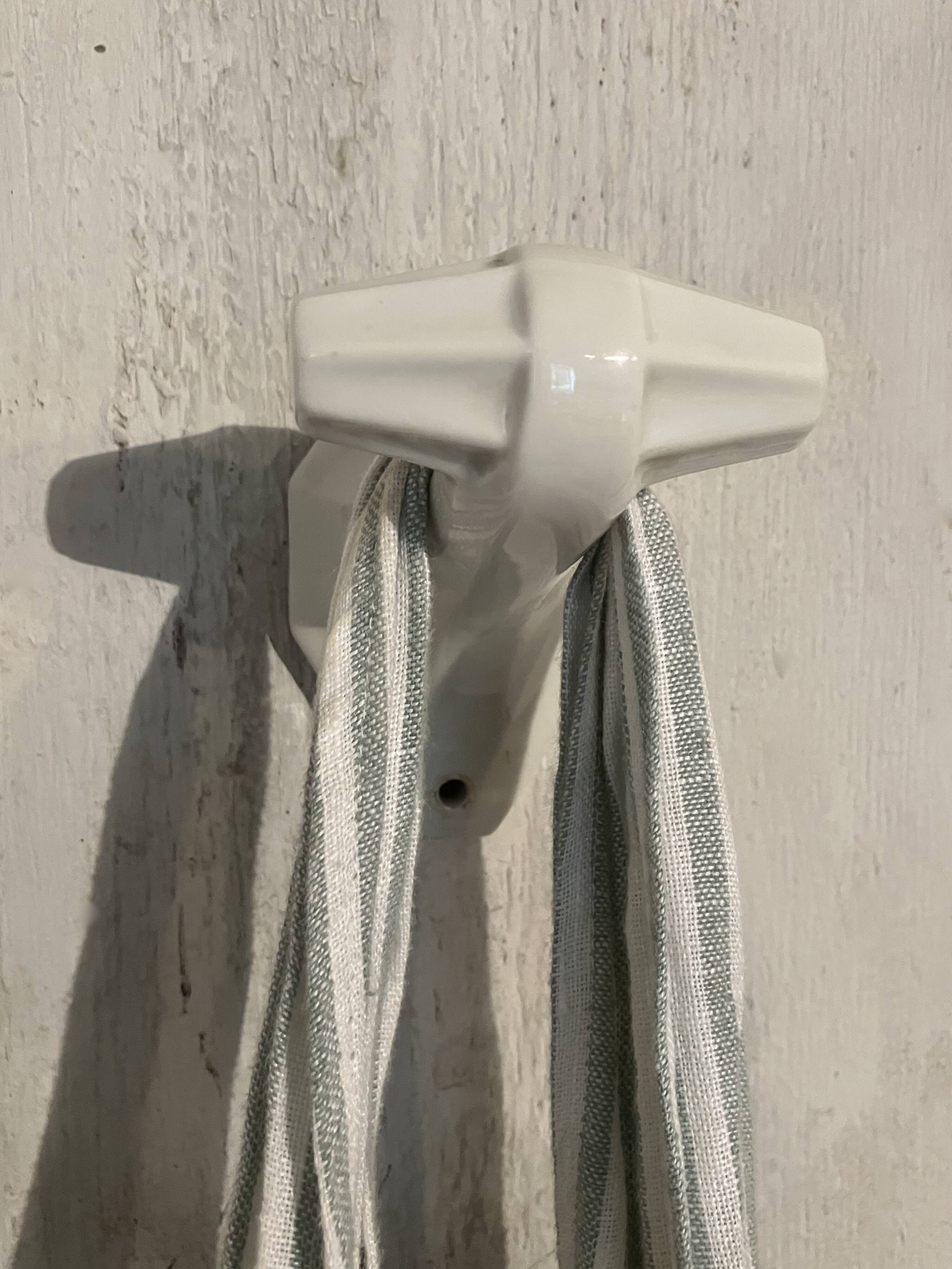 Porcelain coat hook, art-deco
