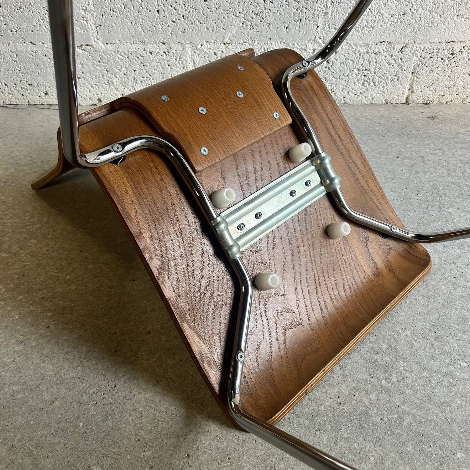 Pair of GILBERT model wood and metal chairs by Carina Bengs for IKEA 1999