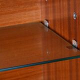 Restored Art Deco Bookcase Sideboard, Walnut, Revived Polish, Czech, 1920s